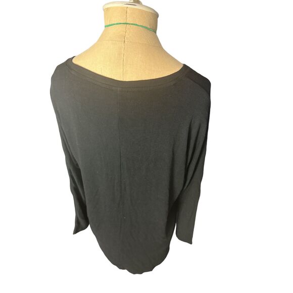 Magaschoni Black Long Sleeve Tunic Top Modal NWT Size Small - Picture 3 of 5